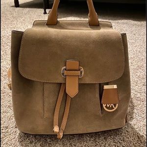 Michael kors suede backpack